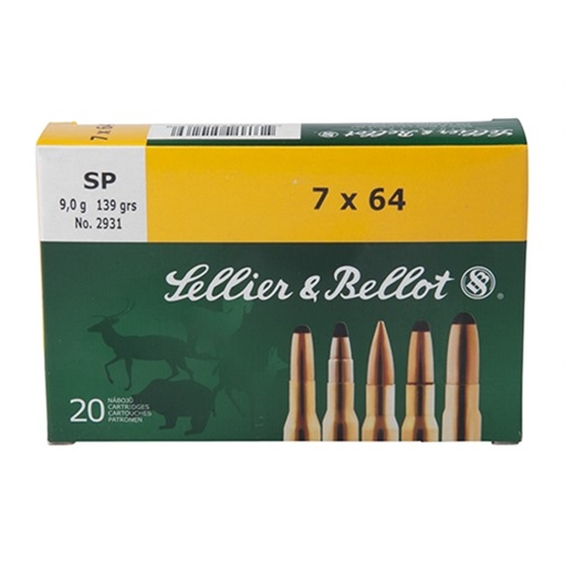 Picture of Sellier & Bellot 6.5X55MM SWEDE 140GR SOFT POINT 20/BOX SB6555B