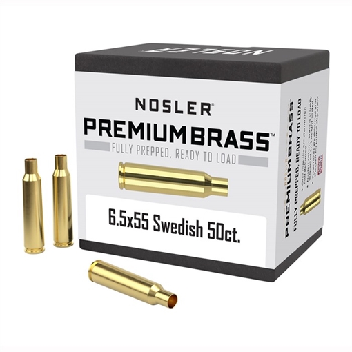 Picture of Nosler Unprimed Brass Rifle Cartridge Cases 50/ct 6.55x55mm 10212
