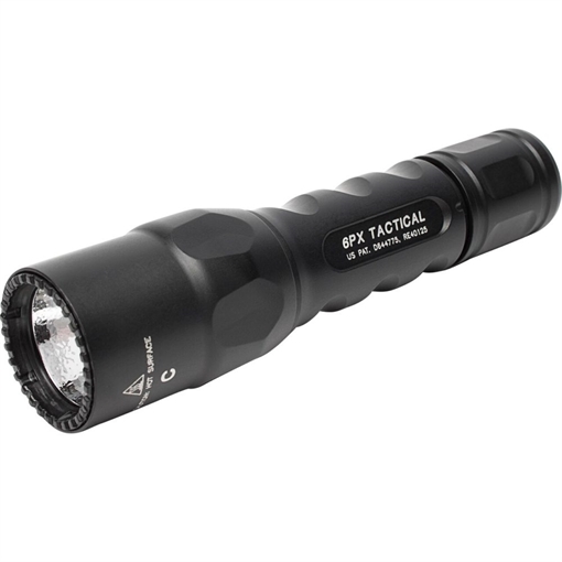 Picture of SUREFIRE FLASHLIGHT 6PX TACTICAL SINGLR STAGE 600 LUMEN WHITE LIGHT - BLACK 6PX-C-BK
