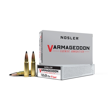 Picture of Nosler Nosler Varmageddon Rifle Ammunition 7.62x39 123 gr. VG FBT 20 rd. 60176