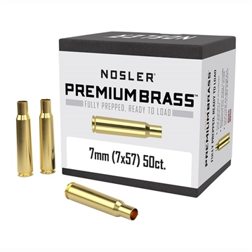 Picture of Nosler Unprimed Brass Rifle Cartridge Cases 50/ct 7x57mm Mauser 44507