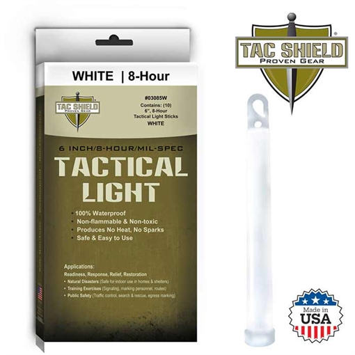 Picture of TACSHIELD 8HR Light Stick 10PK WH 6in 03085W 843119030830