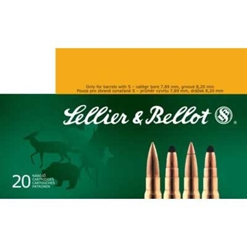 Picture of Sellier & Bellot 8X57MM JRS MAUSER 196GR SOFT POINT CUTTING EDGE 20/BOX SB857JRSA