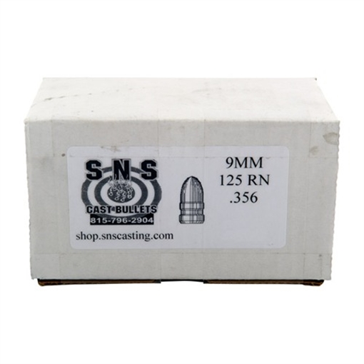 Picture of 9MM CALIBER CAST PISTOL BULLETS 9MM 125RN NLG