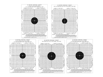 Picture of A pack of 30 targets for AK AKS-74U AK-102 RPK and PKM. 6 targets of each type. TRG-06