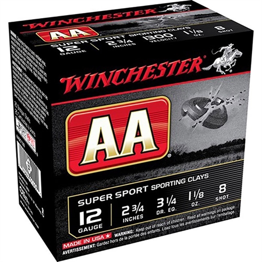 Picture of AA 12 GAUGE 2-3/4'' #8 SHOT SHOTGUN AMMO 105054112 -