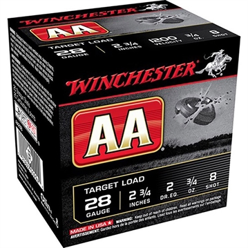 Picture of AA 28 GAUGE 2-3/4'' #8 SHOT SHOTGUN AMMO 105054024 -