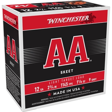 Picture of AA LIGHT 12 GAUGE 2-3/4'' #9 SHOT SHOTGUN AMMO 105054092 -