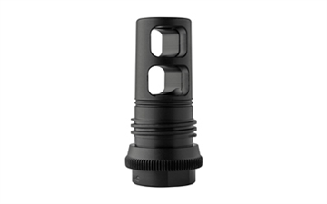 Picture of Advanced Armament Corp Muzzle Brake, 762NATO, 5/8X24 Thread Pitch, Fits 90T Taper, SR Series Only, SCARmor Finish, Black 64243