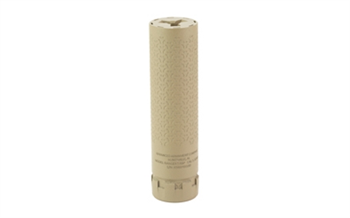 Picture of Advanced Armament Corp Ranger 5 RBP, Suppressor, 6MM, DMLS Haynes 282 Printed, High Temp Alphatek Finish, Flat Dark Earth, No Mount Included, 1.375-24 Universal Mount Compatible, 1.5" Diameter 65019
