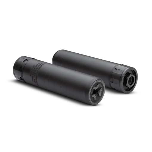 Picture of Advanced Armament Corp Ranger 7, Suppressor, 300 Winchester Magnum/308 Winchester, 718 Inconel, High Temp Cerakote Finish, Black, 1.375-24 Universal Mount Compatible, 1.5" Diameter, Includes 5/8x24 Direct Thread Mount 65006