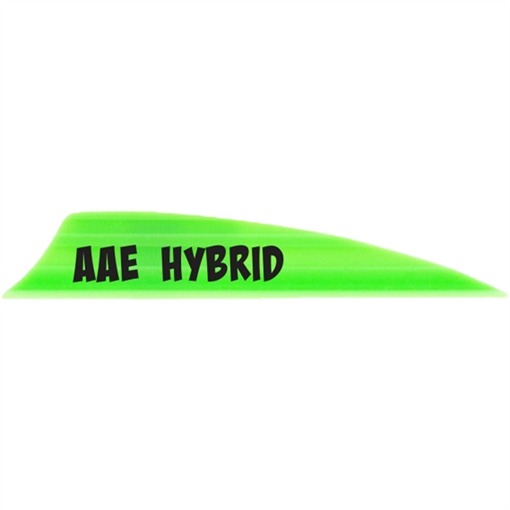 Picture of AAE AAE Hybrid 2.0 Shield Cut Vanes Bright Green 50 pk. HY20BG50