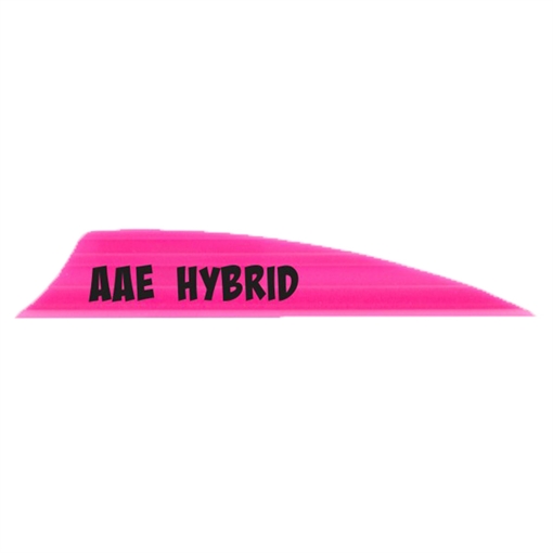 Picture of AAE AAE Hybrid 2.0 Shield Cut Vanes Hot Pink 50 pk. HY20HP50