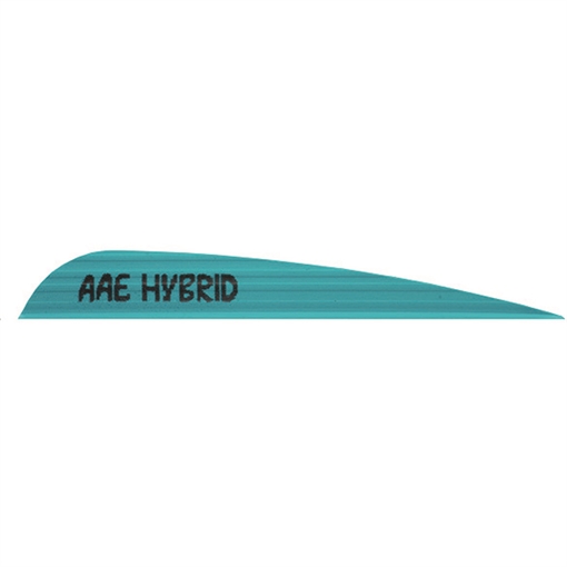 Picture of Arizona Archery Enterprises AAE Hybrid 40 Vanes Teal 3.8 in. 100 pk. HY40TL100
