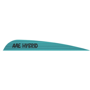 Picture of Arizona Archery Enterprises AAE Hybrid 40 Vanes Teal 3.8 in. 100 pk. HY40TL100