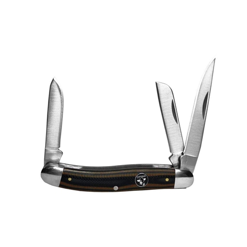 Picture of ABKT Cattleman Stockman Cowhand Series Knife 3 Blades Brown CC0001GBN