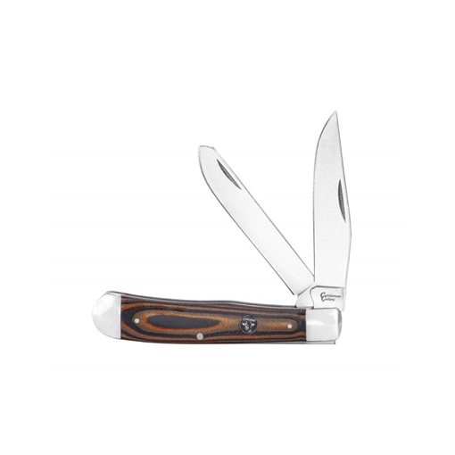 Picture of ABKT Cattleman Trapper Cowhand Knife 2 Blades Brown CC0002GBN