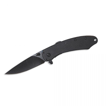 Picture of ABKT Elite Ember Folding Knife 2-3/4" Drop Point Blade Black AB067B