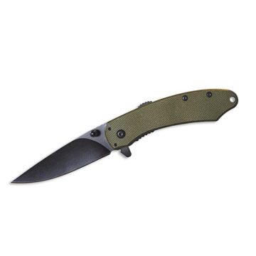Picture of ABKT Elite Ember Folding Knife 2-3/4" Drop Point Blade Green AB067G