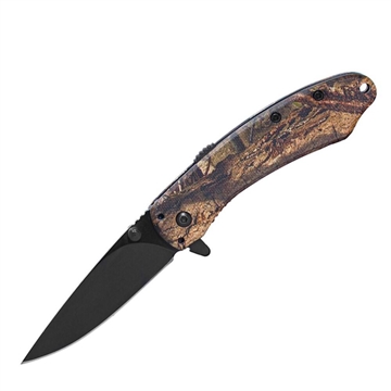 Picture of ABKT Elite Ember Folding Knife 2-3/4" Drop Point Blade Mossy Oak DNA AB067MCD