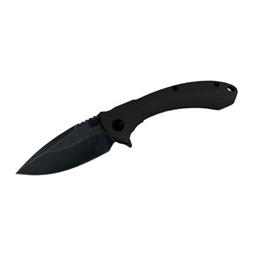 Picture of ABKT Elite Shadow Protector II Folding Knife 3-1/2" Drop Point Blade Black AB023B