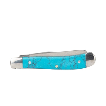 Picture of ABKT Roper Peanut Knife 2 Blades Turquoise RP0006B
