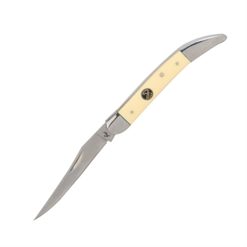 Picture of ABKT Roper Pecos Large Toothpick Knife 3-1/4" Clip Point Blade Yellow RP0021YD