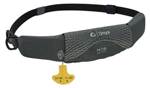 Picture of ABSOLUTE OUTDOORS M-16 MANUAL INFLATABLE BELT PACK GREY 16 GRAM 130900-701-004-16