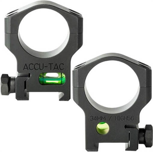 Picture of Accu-Tac 34 MM Scope Rings Flat Black HSR340