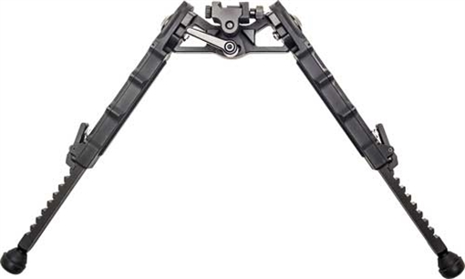 Picture of Accu-Tac BR-4 G2 Arca Spec Bipod made of Black Hardcoat Anodized Aluminum with ARCA Style Rail Attachment, Steel Feet & 5.75"-8.25" Vertical Adjustment BRASQDG204