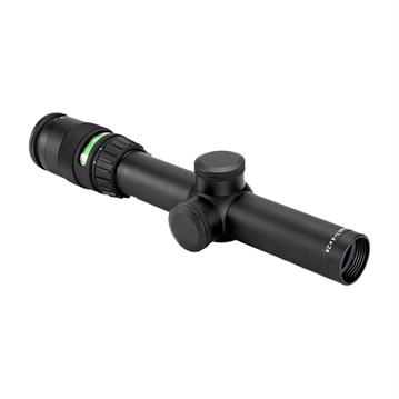 Picture of Trijicon AccuPoint 1-4x24mm Riflescope Standard Duplex Crosshair with Green Dot, 30mm Tube, Matte Black, Capped Adjusters TR24-C-200071