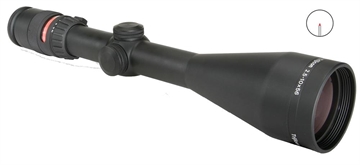 Picture of Trijicon AccuPoint Black Hardcoat Anodized 2.5-10x56mm 30mm Tube Illuminated Red Triangle Post Reticle 200035