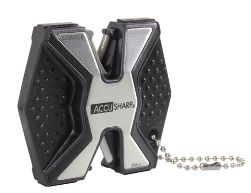 Picture of AccuSharp Diamond Pro 2-Step Sharpener Hand Held Fine/Coarse Diamond, Ceramic Sharpener Black/White Aluminum 017C