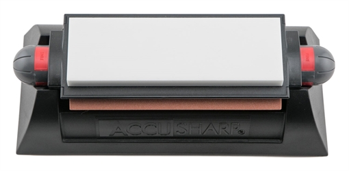 Picture of AccuSharp Tri-Stone Deluxe Sharpening System Coarse, Medium, Fine Diamond, Alumina, Ceramic Sharpener Rubber Handle 025C
