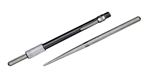 Picture of AccuSharp Rod Sharpener Hand Held Diamond Sharpener Black Overmolded Rubber Handle Steel 030C