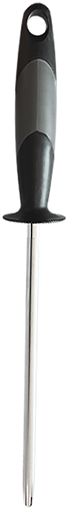 Picture of AccuSharp Sharpening Steel 9" Diamond Steel Black Overmolded Rubber Handle Steel 034C