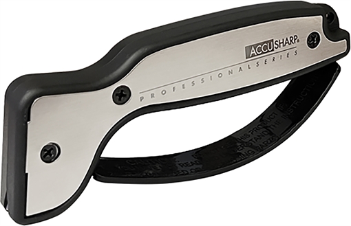 Picture of AccuSharp Pro Sharpener Fixed Diamond Tungsten Carbide Sharpener Black/Silver Aluminum/Overmolded Rubber 040C