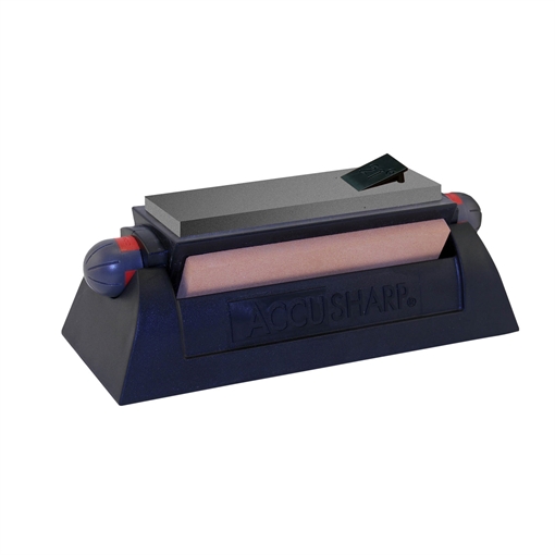 Picture of AccuSharp Tri-Stone Sharpening System Coarse/Medium/Fine Alumina-Oxide Sharpener Rubber Handle Black 064C