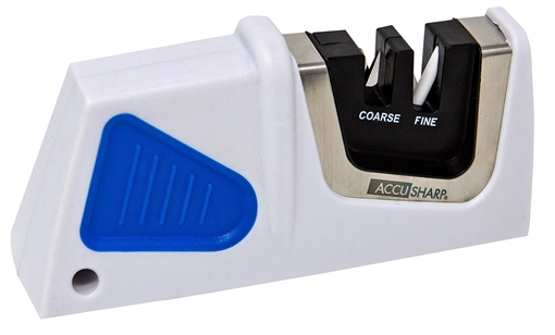 Picture of AccuSharp Pull-Through Sharpener Fine Diamond Tungsten Carbine Sharpener Plastic Handle Blue/White 080C