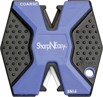 Show details for AccuSharp SharpNEasy 2-Step Sharpener Hand Held Fine/Coarse Ceramic Stone Sharpener Plastic Handle Black/Blue 24 334CD Picture of AccuSharp SharpNEasy 2-Step Sharpener Hand Held Fine/Coarse Ceramic Stone Sharpener Plastic Handle Black/Blue 24 334CD