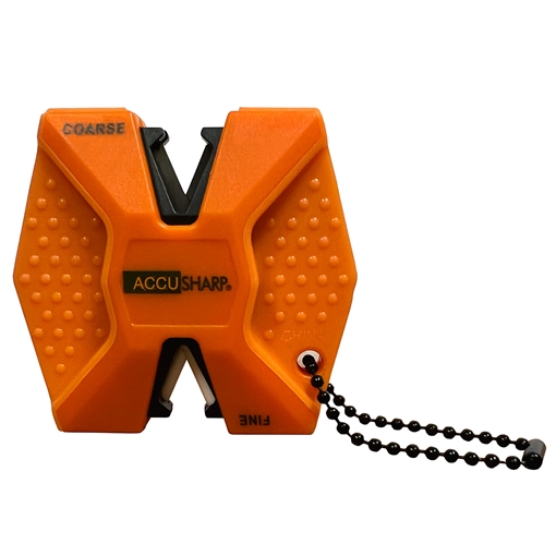 Picture of AccuSharp 2-Step Knife Sharpener Hand Held Diamond Tungsten Carbide Sharpener Coarse/Fine Blaze Orange 344C