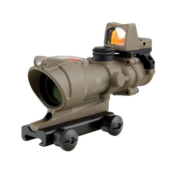 Picture of Trijicon ACOG 223 BDC 4X32MM FXD RED CHEVRON FDE W/TA51 & RMR TYPE 2 100570