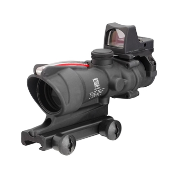 Picture of Trijicon ACOG Scope, Dual Illuminated Red Chevron .223 Reticle, With Colt Knob Thumbscrew Mount, LED 3.25 MOA Red Dot RMR Type 2 TA31-D-100549