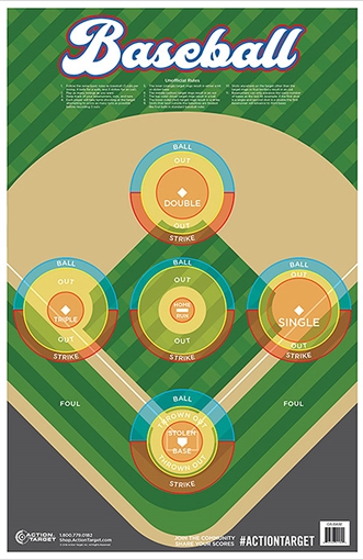 Picture of Action Target Entertainment Ball Field Paper Hanging 23" x 35" Multi-Color 100 Per Box GSBASE100