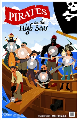 Picture of Action Target Entertainment Pirates/Sailor Paper Hanging 23" x 35" Multi-Color 100 Per Box GSPIRATES100
