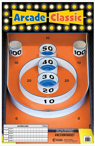 Picture of Action Target Entertainment Skee-Ball Paper Hanging 23" x 35" Multi-Color 100 Per Box GSSKEE100