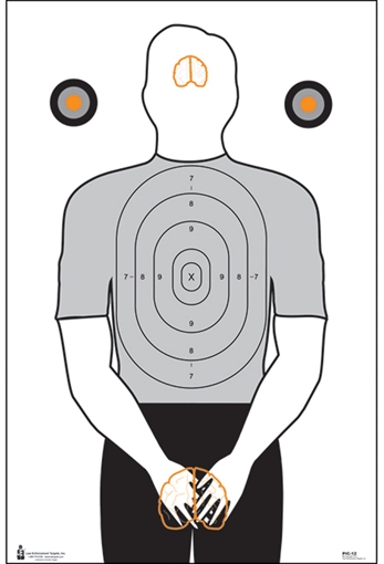 Picture of Action Target Entertainment Politically Incorrect Silhouette Paper Hanging 23" x 35" Black/Gray/White 100 Per Box PIC12100