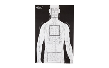 Show details for Action Target VTAC-P, Viking Tactics Double Sided Advanced Training Target, Marksmanship Side Has 4 SR-1C Bulls-Eye Target w/1" Square Sighting Grid, Silhouette Side w/Visible Skeleton, Black/White, 23"x35", 100 Per Box VTAC-P-100 VTACP100 Picture of Action Target VTAC-P, Viking Tactics Double Sided Advanced Training Target, Marksmanship Side Has 4 SR-1C Bulls-Eye Target w/1" Square Sighting Grid, Silhouette Side w/Visible Skeleton, Black/White, 23"x35", 100 Per Box VTAC-P-100 VTACP100