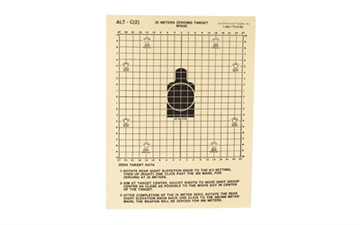 Picture of Action Target 25 Meter M16A2 Zeroing Target, Heavy Tagboard Paper, 100 Per Box ALTC(2)-100