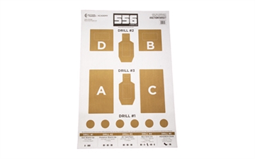 Picture of Action Target 556 Training Lab Target, Brown and White, 100 Per Box GS-556TRALAB-100
